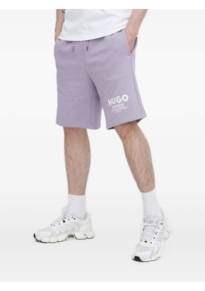 HUGO Nomario logo-print drawstring shorts - Purple