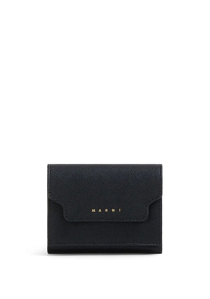 Marni tri-fold leather wallet - Black