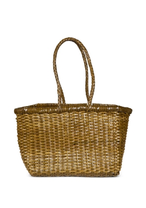 DRAGON DIFFUSION small weave tote bag - Green