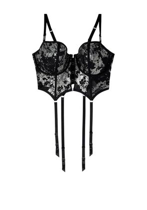 Diesel x Savage x Fenty foiled bustier - Silver