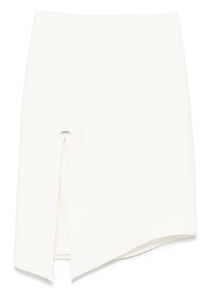 Mugler pierced midi skirt - Neutrals