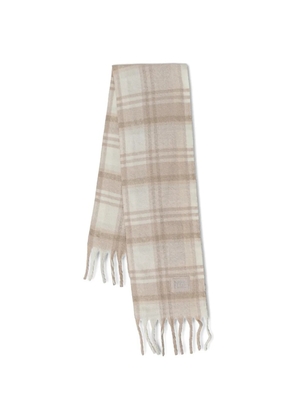 Napapijri Penia checkered fringed scarf - Neutrals