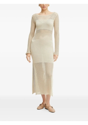 FRACOMINA side slits dress - Neutrals