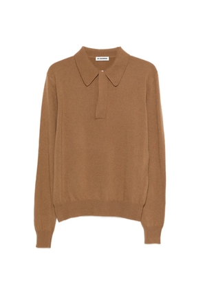 Jil Sander long-sleeved polo shirt - Brown