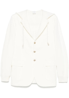 Eleventy hooded blazer - White
