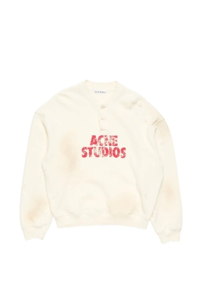 Acne Studios logo-print sweatshirt - Neutrals