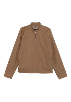 Moschino zip-fastenning bomber jacket - Brown