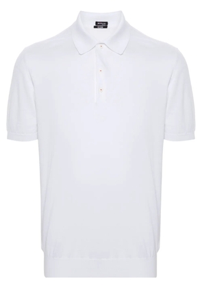 Kiton fine-knit polo shirt - White