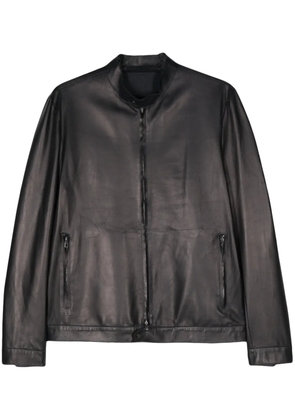 Salvatore Santoro zip-up leather jacket - Blue