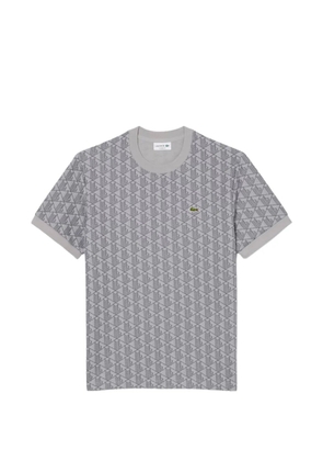 Lacoste geometric print T-shirt - Grey