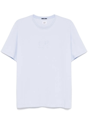 C.P. Company logo-embroidered piqué T-shirt - Blue