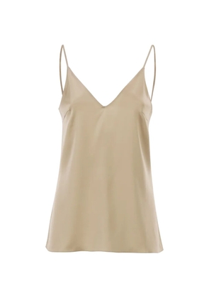Brunello Cucinelli stretch V-neck top - Neutrals