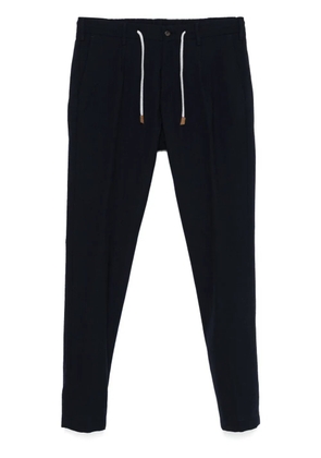 Eleventy pleat-detail trousers - Blue