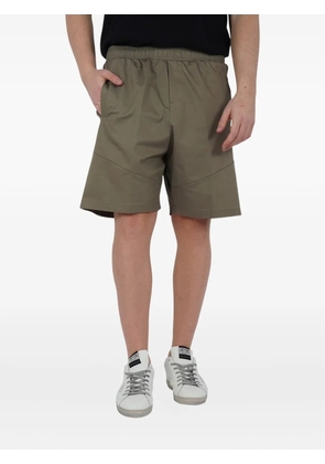 YES LONDON elasticated-waist panelled shorts - Green