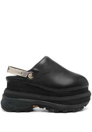 sacai Sabot Wedge clogs - Black