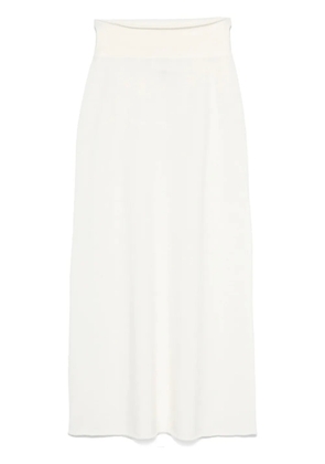 Vanisè cashmere maxi skirt - Neutrals