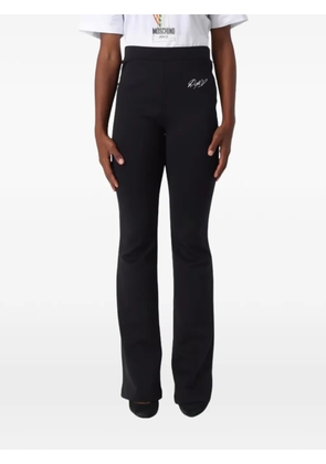 MOSCHINO JEANS signature flared trousers - Black