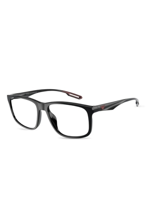 Emporio Armani rectangle-frame glasses - Black