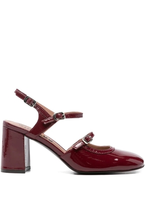 Bibi Lou leather heeled pumps - Red