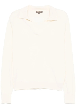 N.Peal V-neck polo shirt - Neutrals