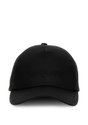 Saint Laurent logo-embroidered baseball hat - Black