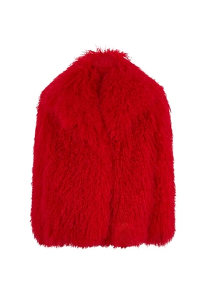 Philosophy Di Lorenzo Serafini fur throw - Red