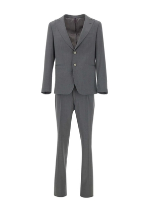 Santaniello mélange-effect suit - Grey