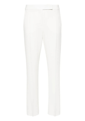 Max Mara pressed-crease straight trousers - White
