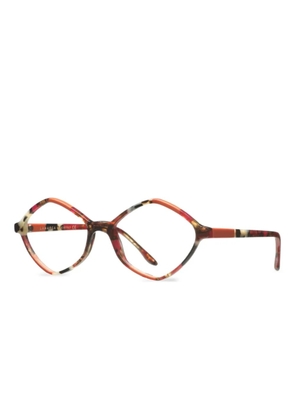Lamarca Eyewear geometric-frame glasses - Orange