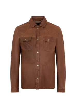 Moorer flap-pocket jacket - Brown