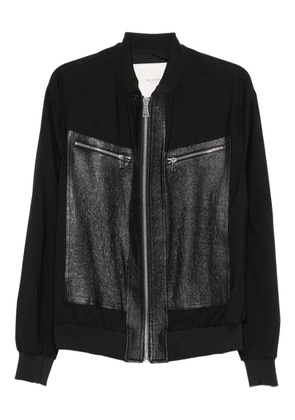 YES LONDON panelled zip-front jacket - Black