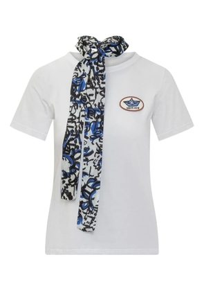 alessandro enriquez foulard-detail T-shirt - White