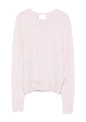 Allude cable-knit sweater - Pink