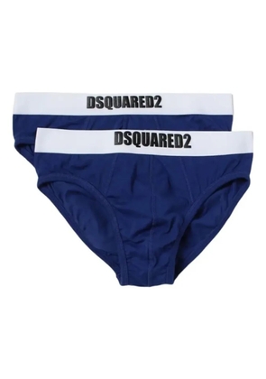 DSQUARED2 logo-waistband briefs (pack of two) - Blue