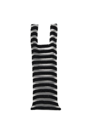 A. ROEGE HOVE Ivy striped knitted tote bag - Black