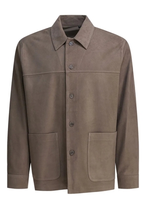 Vince button-down patch-pocket jacket - Brown