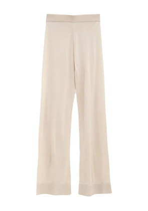 TOTEME knitted wide-leg trousers - Neutrals
