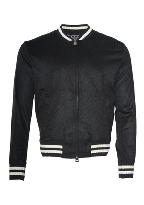 Kired ribbed-trim cashmere jacket - Black