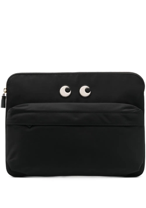 Anya Hindmarch Eyes laptop case - Black