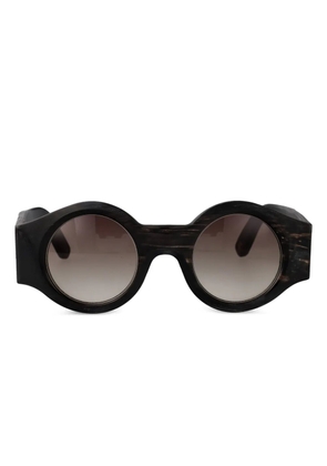 Rigards x Uma Wang round-frame sunglasses - Black