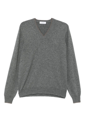 Gran Sasso V-neck sweater - Grey