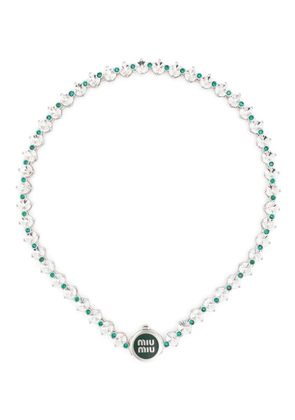 Miu Miu crystal necklace - Silver