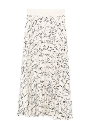 Karl Lagerfeld commercial pleated skirt - White