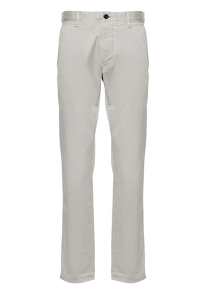 Incotex tapered-leg cotton chino trousers - Grey