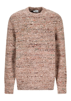 Lardini speckled crew-neck sweater - Neutrals