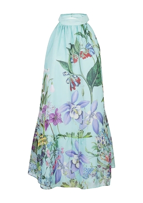 St. Piece floral-print sleeveless midi dress - Blue