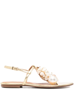 Alameda Turquesa Belize sandals - Gold