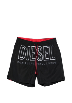 Diesel logo-print swim shorts - Black