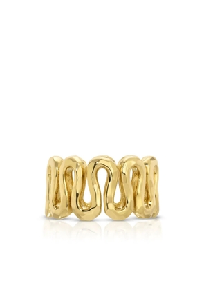 Octavia Elizabeth 18kt yellow gold swirl ring
