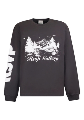 AGOLDE long-sleeve graphic-print sweatshirt - Black